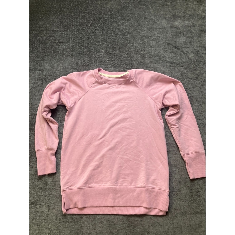 Olivia Parker Plush Fleece Sweatshirt Womens Medium Pink Raglan Sleeve‎ Pullover